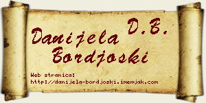 Danijela Borđoški vizit kartica